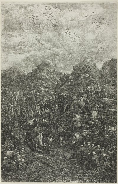奇跡の魚のドラフト 作： Rodolphe Bresdin