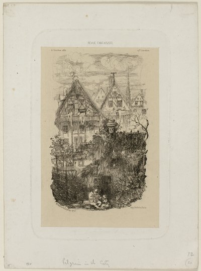 Revue Fantaisiste より The Neighborhood 作： Rodolphe Bresdin