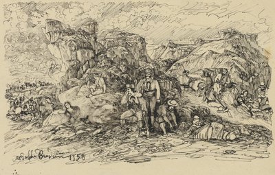 密輸業者、1858 作： Rodolphe Bresdin