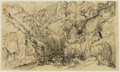 峠の軍隊 作： Rodolphe Bresdin