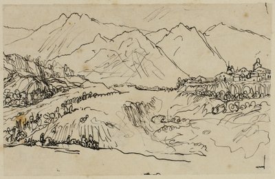 山の中の村 作： Rodolphe Bresdin
