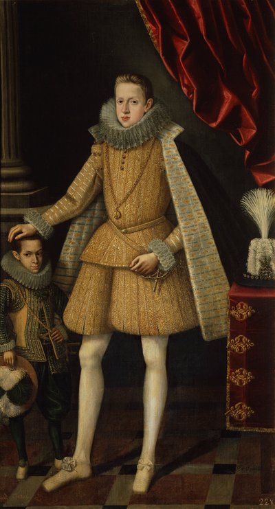 フィリップ王子と小人 ミゲル・ソプリロ 1620年頃 油彩・カンヴァス 作： Rodrigo de Villandrando