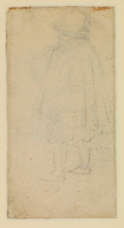 後ろから見た男（裏） 作： Roelandt Jacobsz and Bruegel Pieter the Elder Savery