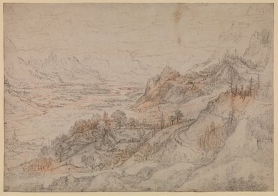 山の風景-チロルのインバレー、1607 作： Roelandt Jacobsz. Savery