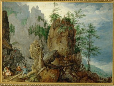 山の風景と（銅） 作： Roelandt Jacobsz. Savery