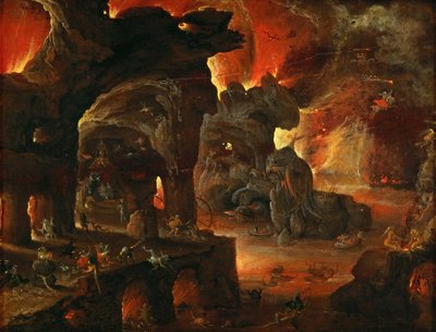 冥界のオルフェ」（Roelant Savery, 1576-1639）。木に油彩、約1612-1615年。寸法：27x35 cm。ヴィエンヌの美術史博物館 作： Roelandt Jacobsz. Savery