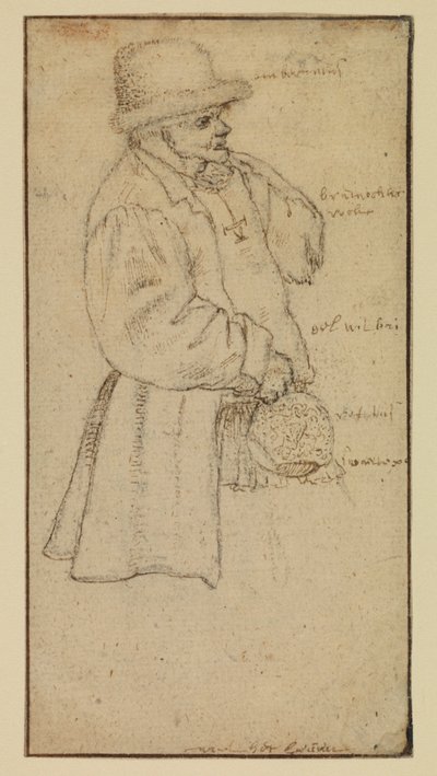 瓶を運ぶ農民、直腸、16世紀 作： Roelandt Jacobsz. Savery