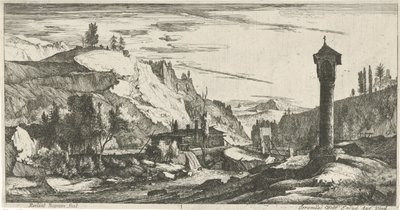 柱のある山岳風景 チロルの風景（連載タイトル） 作： Roelant Roghman