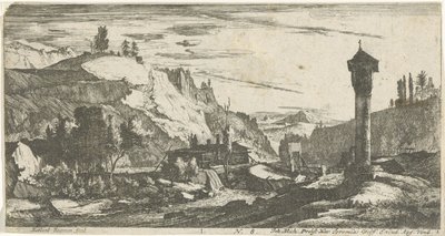 柱のある山岳風景 チロルの風景（連載タイトル） 作： Roelant Roghman