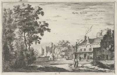 ユトレヒト近くの景色 Buyten Uytrecht (オブジェクトのタイトル) オランダ北部の風景 (Roelant Roghman) (連載タイトル) 作： Roelant Roghman
