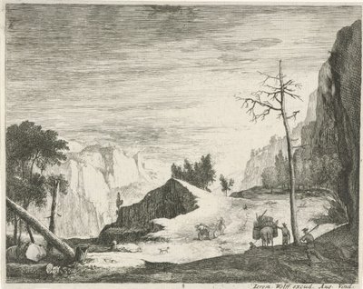 山の風景の中の道 チロルの風景（連載タイトル） 作： Roelant Roghman