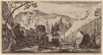 岩の多い風景: pl.2 作： Roelant Roghman and Melchior Küsel
