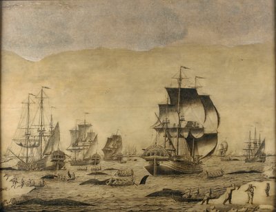 氷の中のオランダ人捕鯨船 作： Roelof van Salm