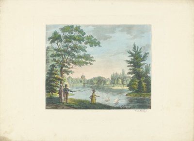 公園のハイカー 作： Roelof van der Meulen
