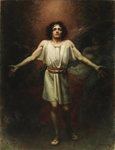 シンボリズム：パルジファル par Egusquiza y Barrena, Rogelio de (1845-1915) 作： Rogelio Egusquiza