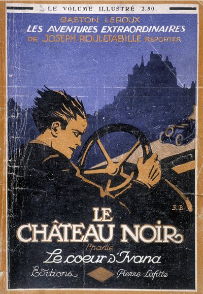 書籍『Le chateau noir』の表紙 作： Roger Broders