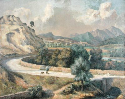 イタリアの風景」 1922-25年頃 （油彩・キャンバス） 作： Roger Eliot Fry