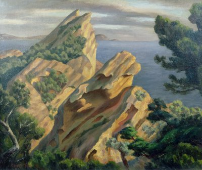 マルセイユ近郊のラシオタ、1923年（油） 作： Roger Eliot Fry