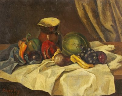 静物画-水差しのある果物 作： Roger Eliot Fry
