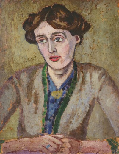 ヴァージニア・ウルフ（1882-1941）（船内の油） 作： Roger Eliot Fry