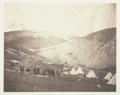 カリーニ近くの第 4 近衛竜騎兵のキャンプ 作： Roger Fenton