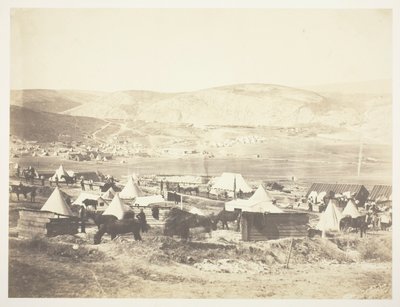第5ドラグーン衛兵のキャンプ 作： Roger Fenton
