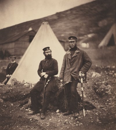 第42連隊のグレアム大尉とマクラウド大尉 作： Roger Fenton