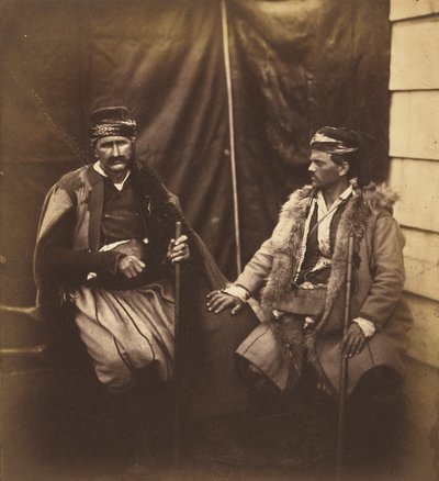 二人のクロアチア人の話し合い。 作： Roger Fenton