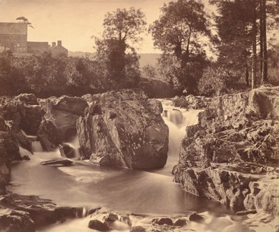 Llugwy の滝、Pont-y-Pair、1857 年。 作： Roger Fenton