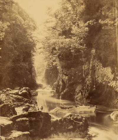 フォス・ネヴィン、コンウェイ川（ウェールズ）沿い。 作： Roger Fenton