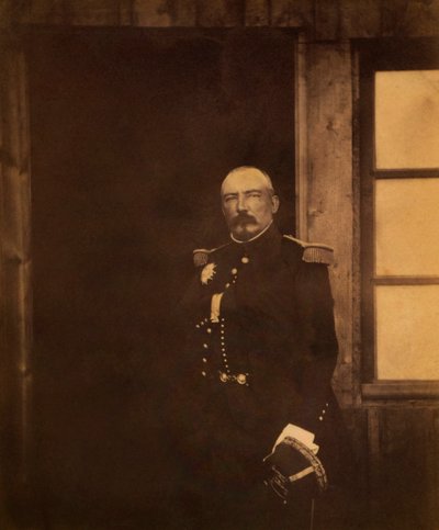 フランス軍のピエール・ボスケ将軍、スリークォーター・ポートレート、クリミア戦争、クリミア、ウクライナ 作： Roger Fenton
