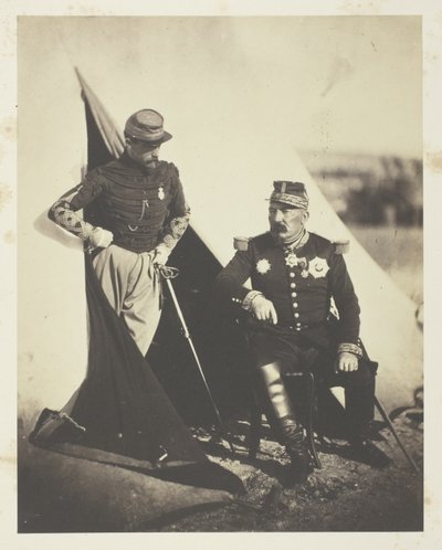 ボスケ将軍とダンピエール大尉 作： Roger Fenton