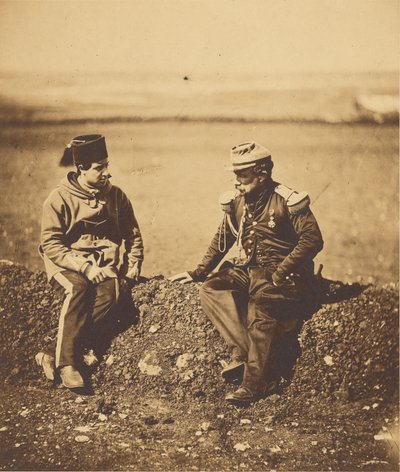 シセ将軍＆スタッフ・オフィサー 作： Roger Fenton