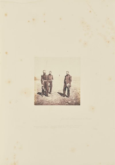 ラボジニエール将軍とベブレ将軍。 作： Roger Fenton