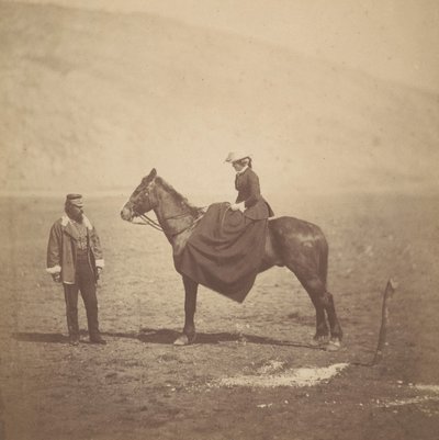 ヘンリー・デュバリーとデューバリー夫人、1855年。 作： Roger Fenton