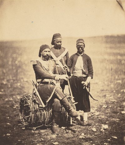 イスマーイール・パシャと侍従たち 作： Roger Fenton
