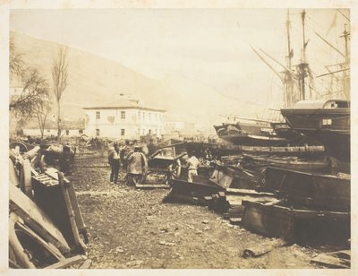 上陸場、オードナンス埠頭、バラクラヴァ 作： Roger Fenton