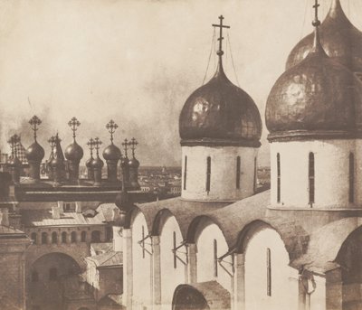 モスクワ、クレムリンの教会のドーム 作： Roger Fenton