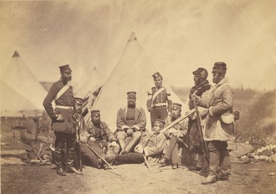 第89連隊の将校と兵士たち。 作： Roger Fenton