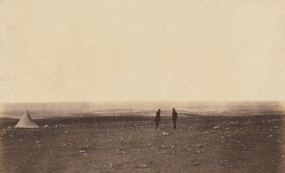 キャスカート・ヒルのルックアウトの警官たち 作： Roger Fenton