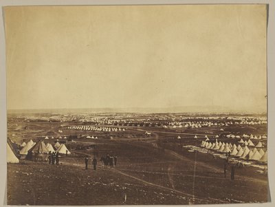 セバストポリ前の連合軍キャンプ 作： Roger Fenton