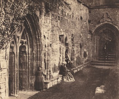 回廊、ティンターン修道院、1854 年。 作： Roger Fenton