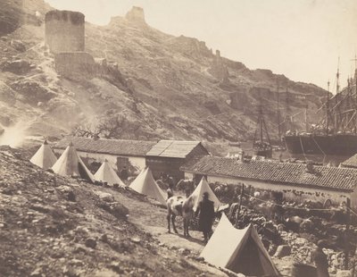 ジェノバ城、バラクラヴァ、1855 年。 作： Roger Fenton