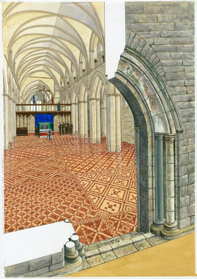 ネットリー修道院、14世紀、c1990-2010 作： Roger Hutchins