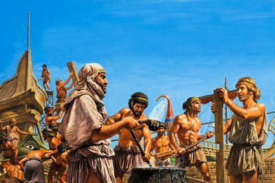 アテネ海軍の建設 作： Roger Payne