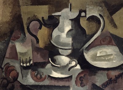 3つのハンドルのある静物 作： Roger de La Fresnaye