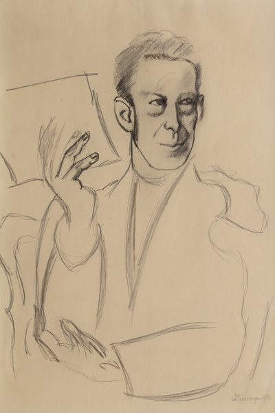 ジャン＝ルイ・ガンペールの肖像画の習作 作： Roger de La Fresnaye