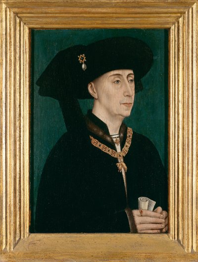 善良なるフィリップ (パネルに油彩) 作： Rogier van der (after) Weyden