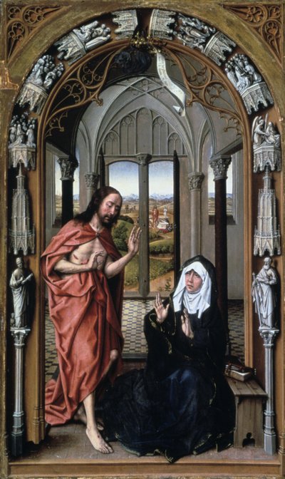 キリストが彼の母に現れる、c1440。 作： Rogier van der Weyden