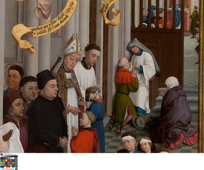 七つの秘跡のトリプティクの一部 作： Rogier van der Weyden